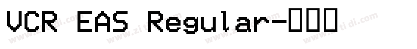 VCR EAS Regular字体转换